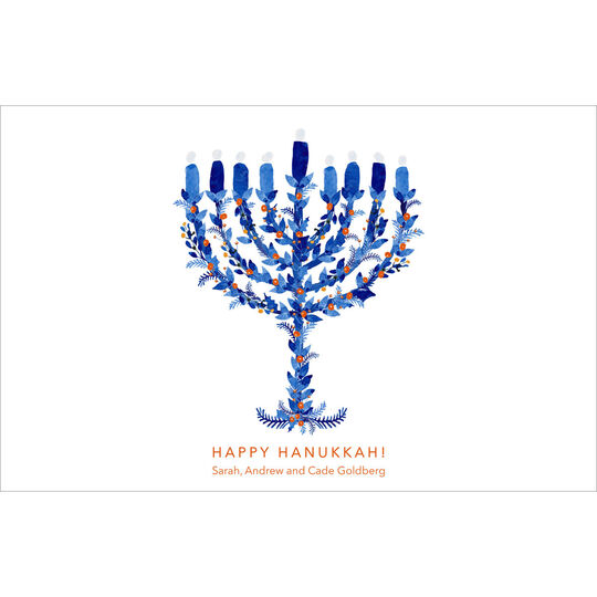 White Menorah Placemats